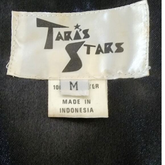 Vintage 90's Tara Stars Black and Silver Sequins Beaded Sleeveless Vest Womens M - Picture 6 of 7